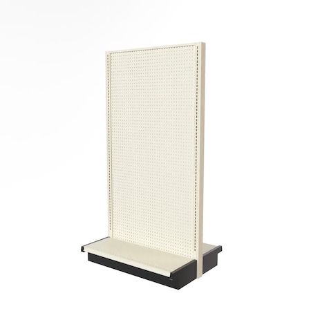 Lozier Gondola Double Sided Add-on, Platinum Off-White, 36W x 72H x 13D P373V-AD
